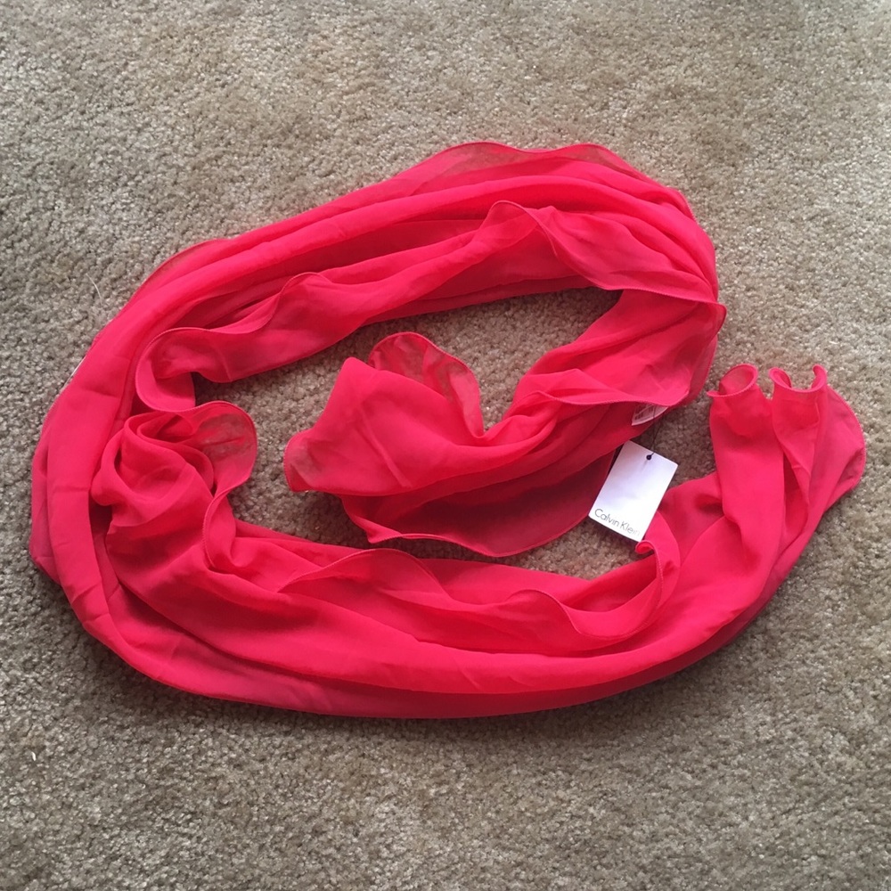 New Calvin Klein Chiffon Scarf/Wrap